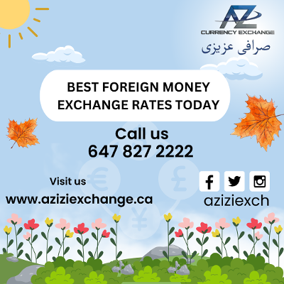 Currency exchange service in North York, Toronto, Ontario